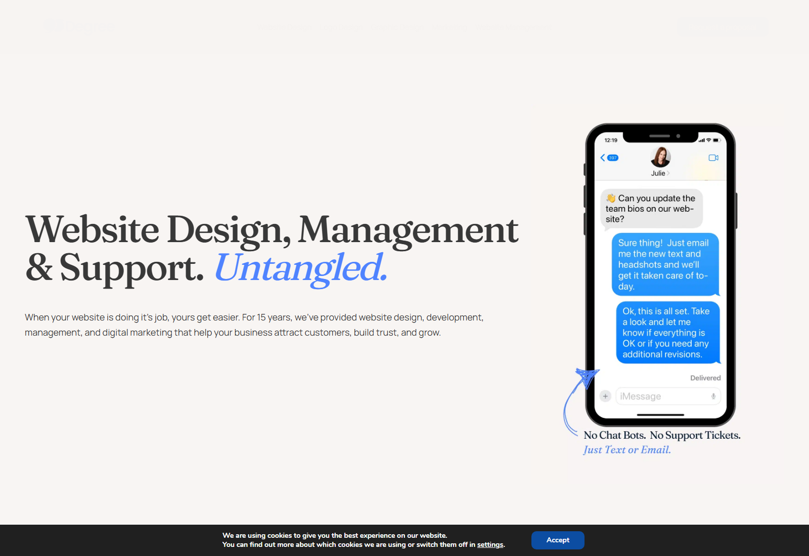 90 Degree Design official website homepage