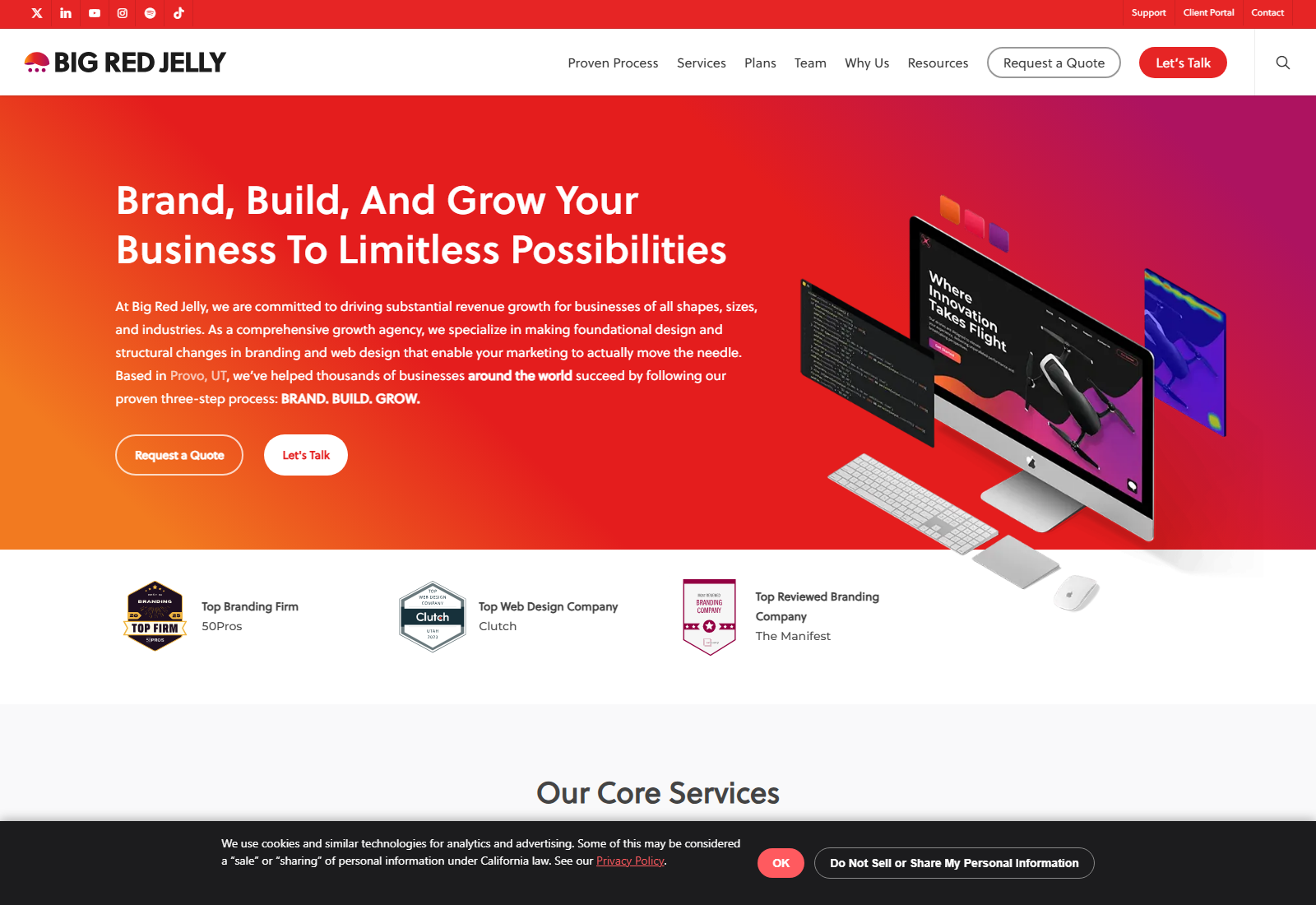 Big Red Jelly official website homepage