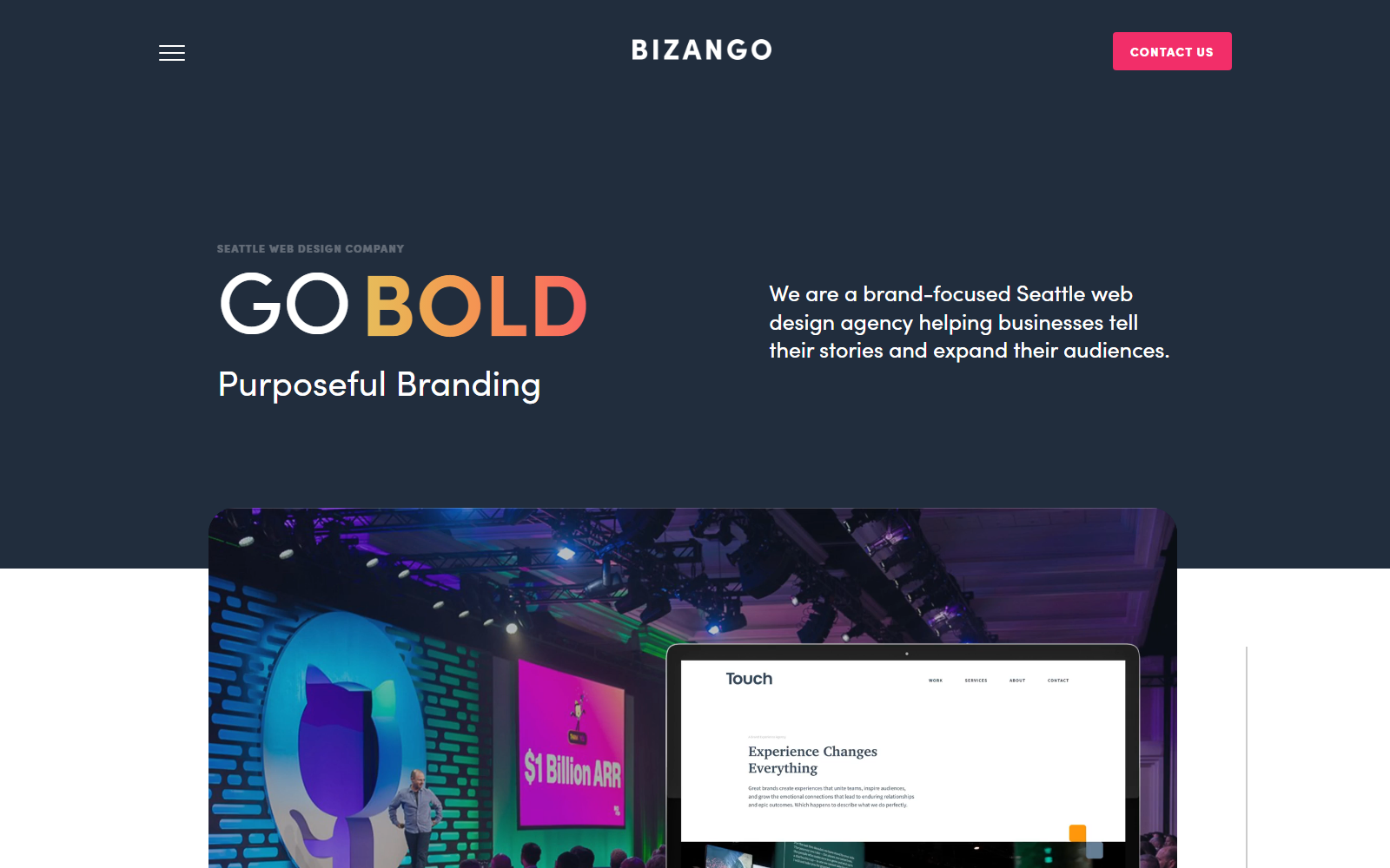 Bizango official website homepage