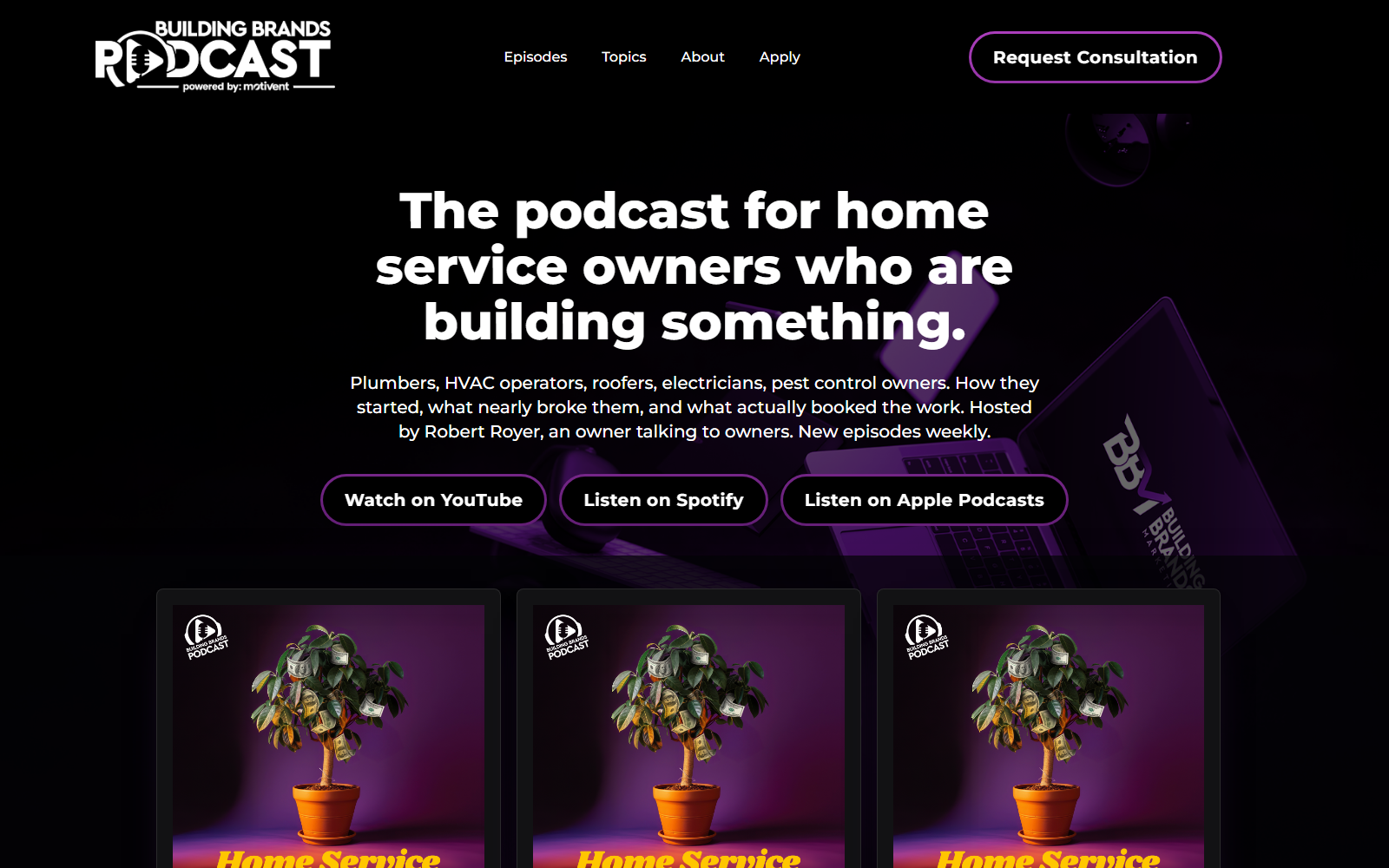 Building Brands Marketing official website homepage