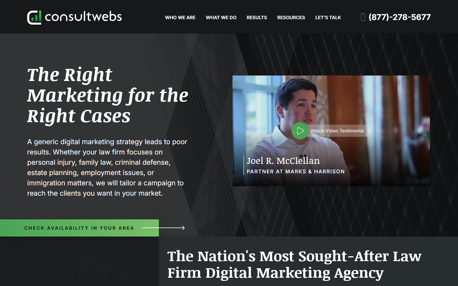 Consultwebs official website homepage