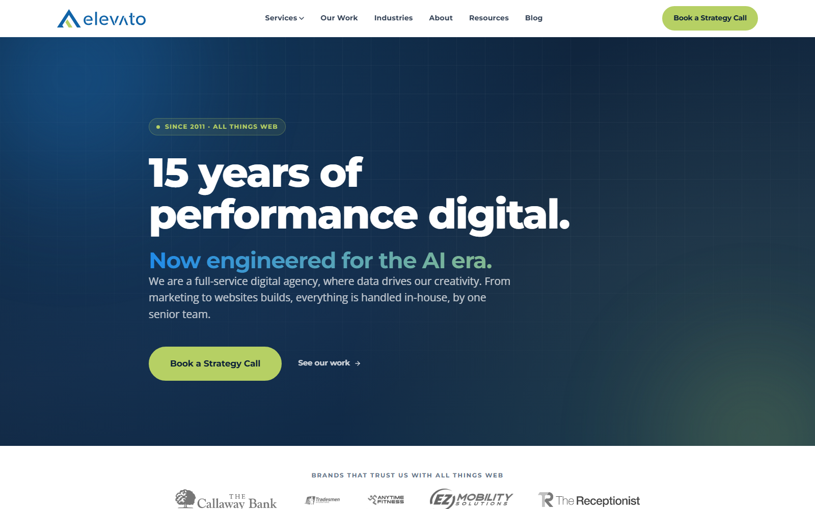 Elevato Digital official website homepage