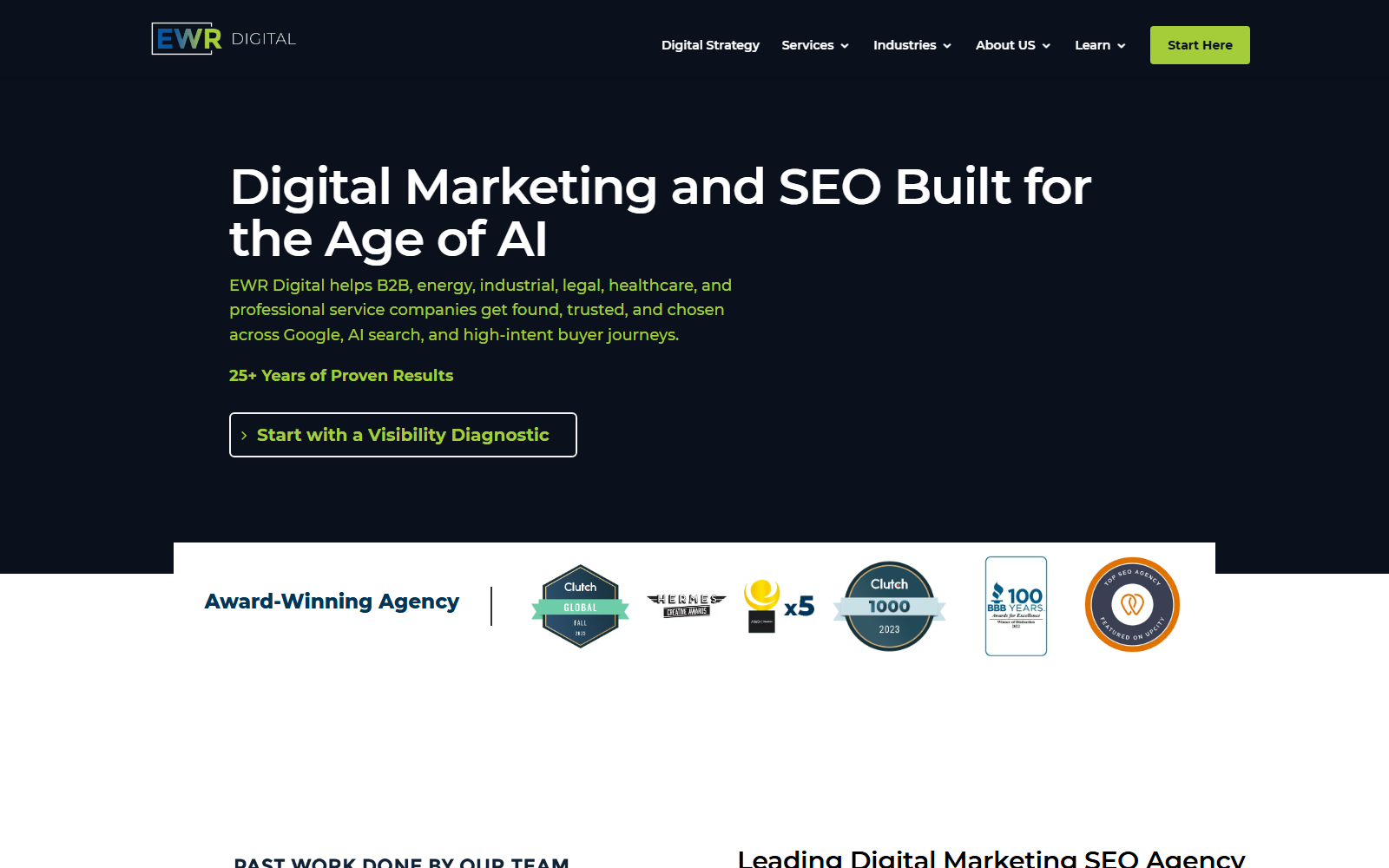 EWR Digital official website homepage