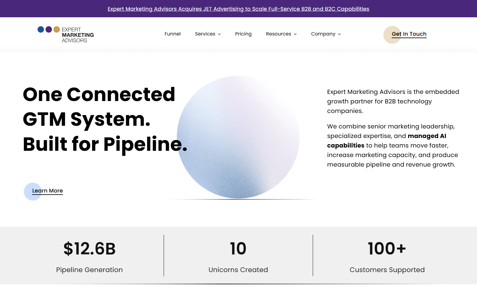Expert Marketing Advisors official website homepage