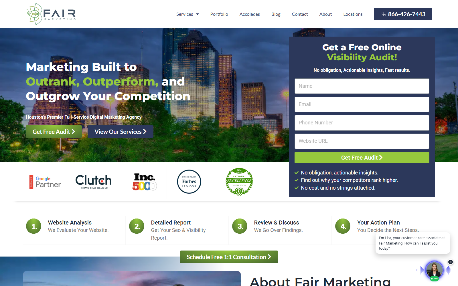 Fair Marketing official website homepage