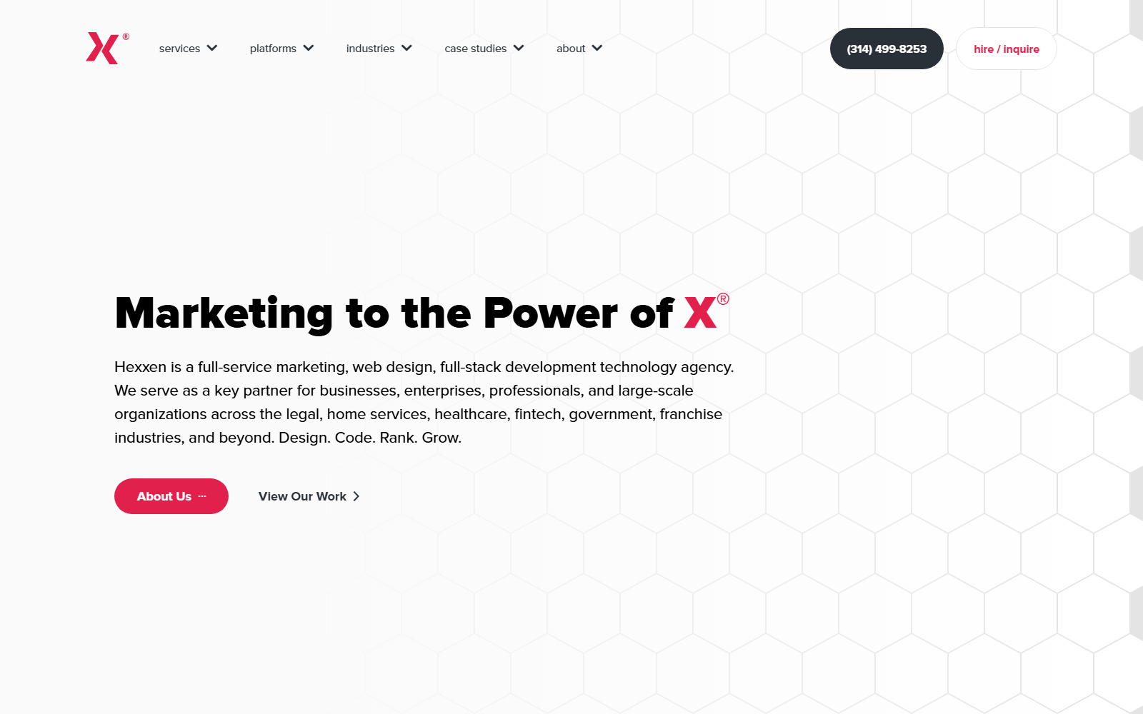 Hexxen official website homepage