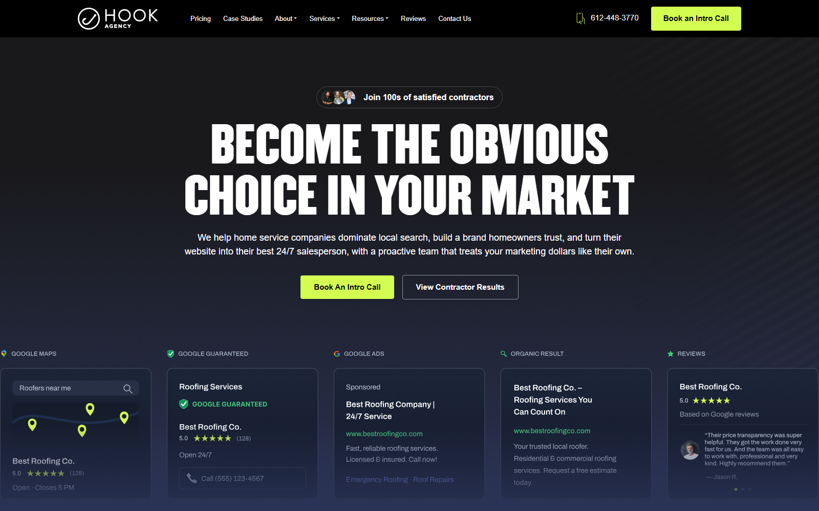 Hook Agency official website homepage