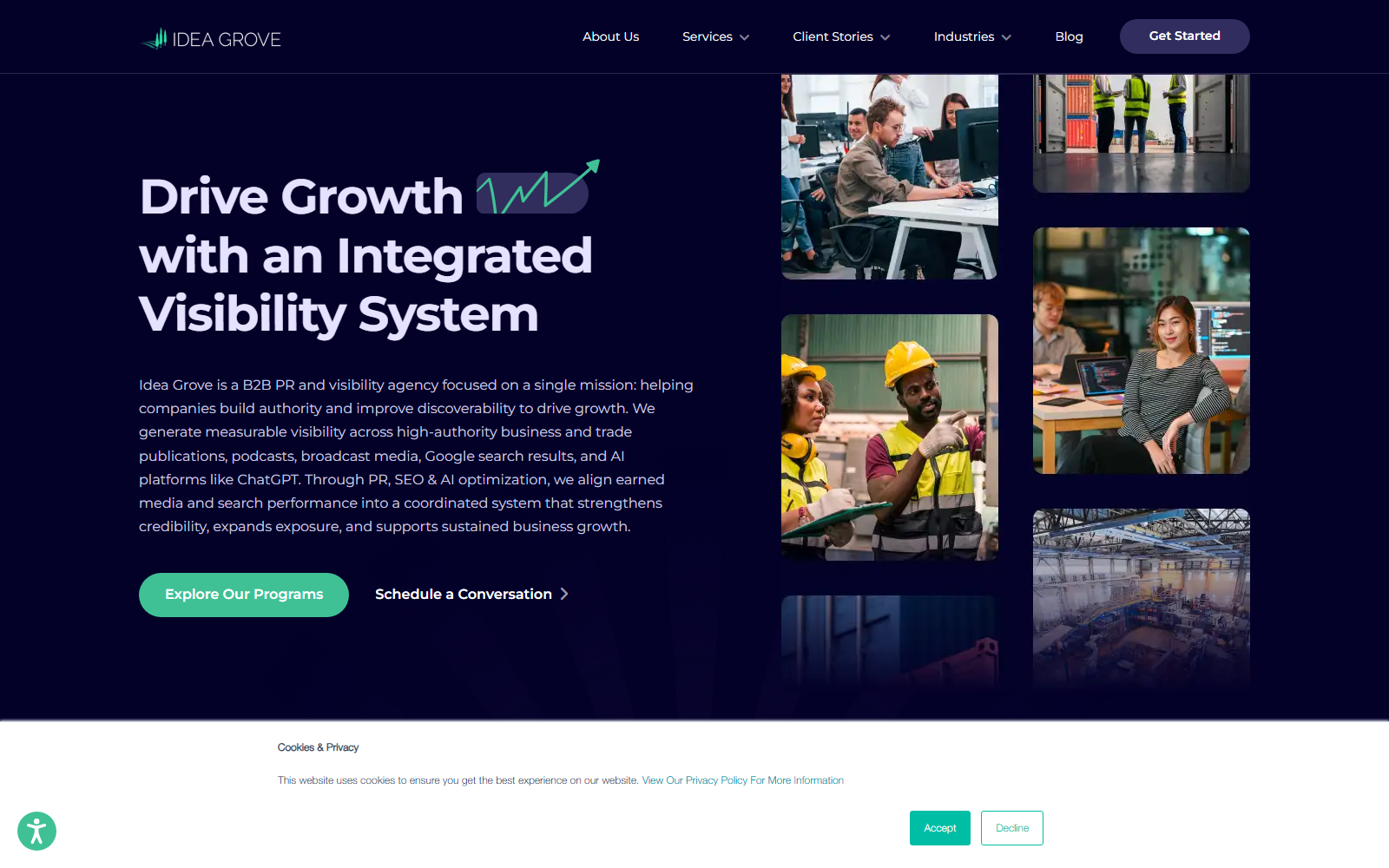 Idea Grove official website homepage