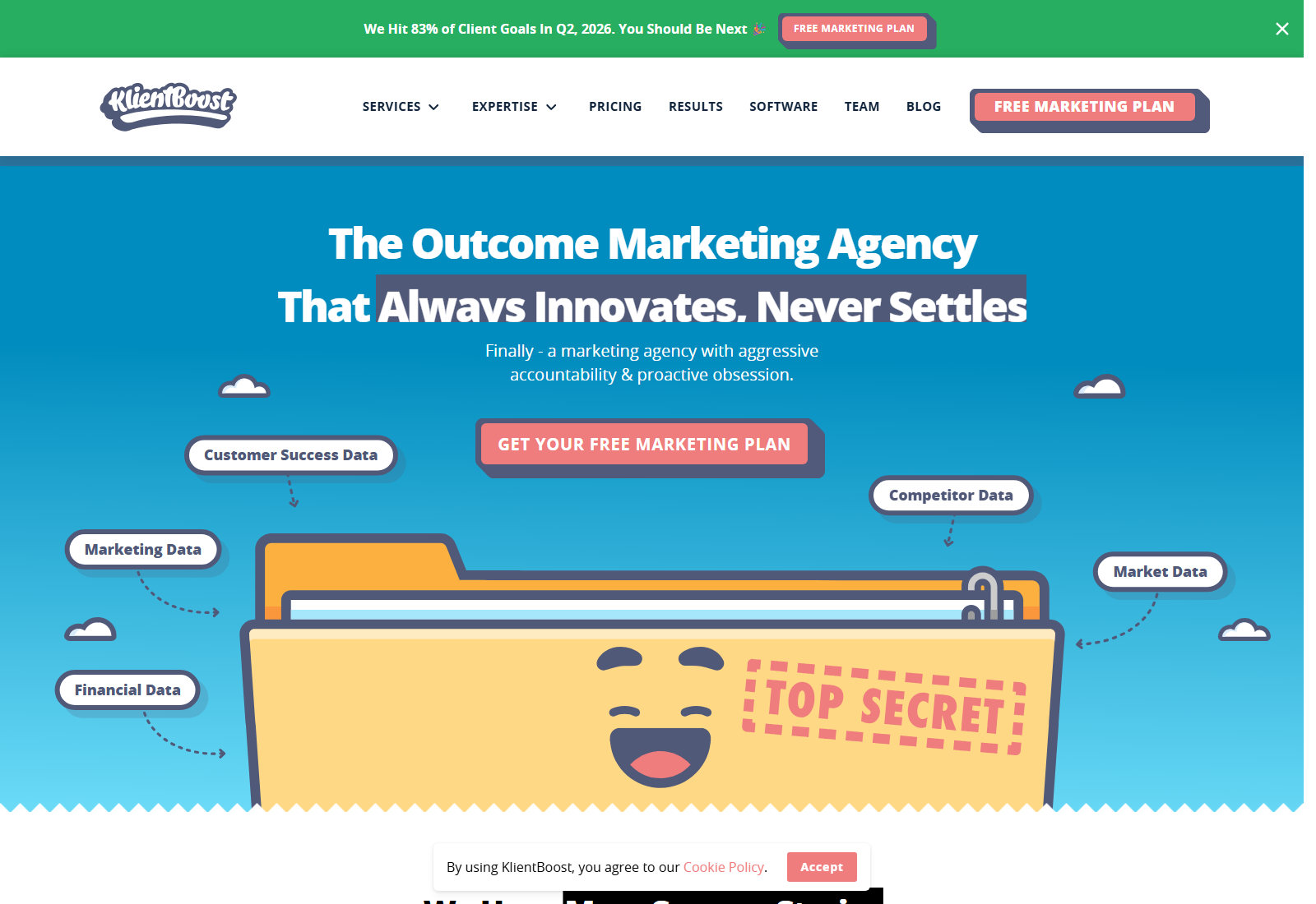 KlientBoost official website homepage