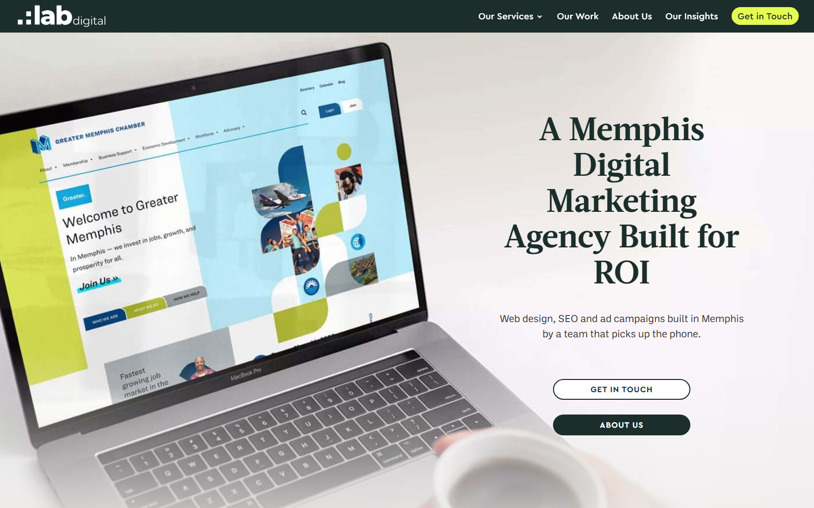 LAB Digital Creative official website homepage