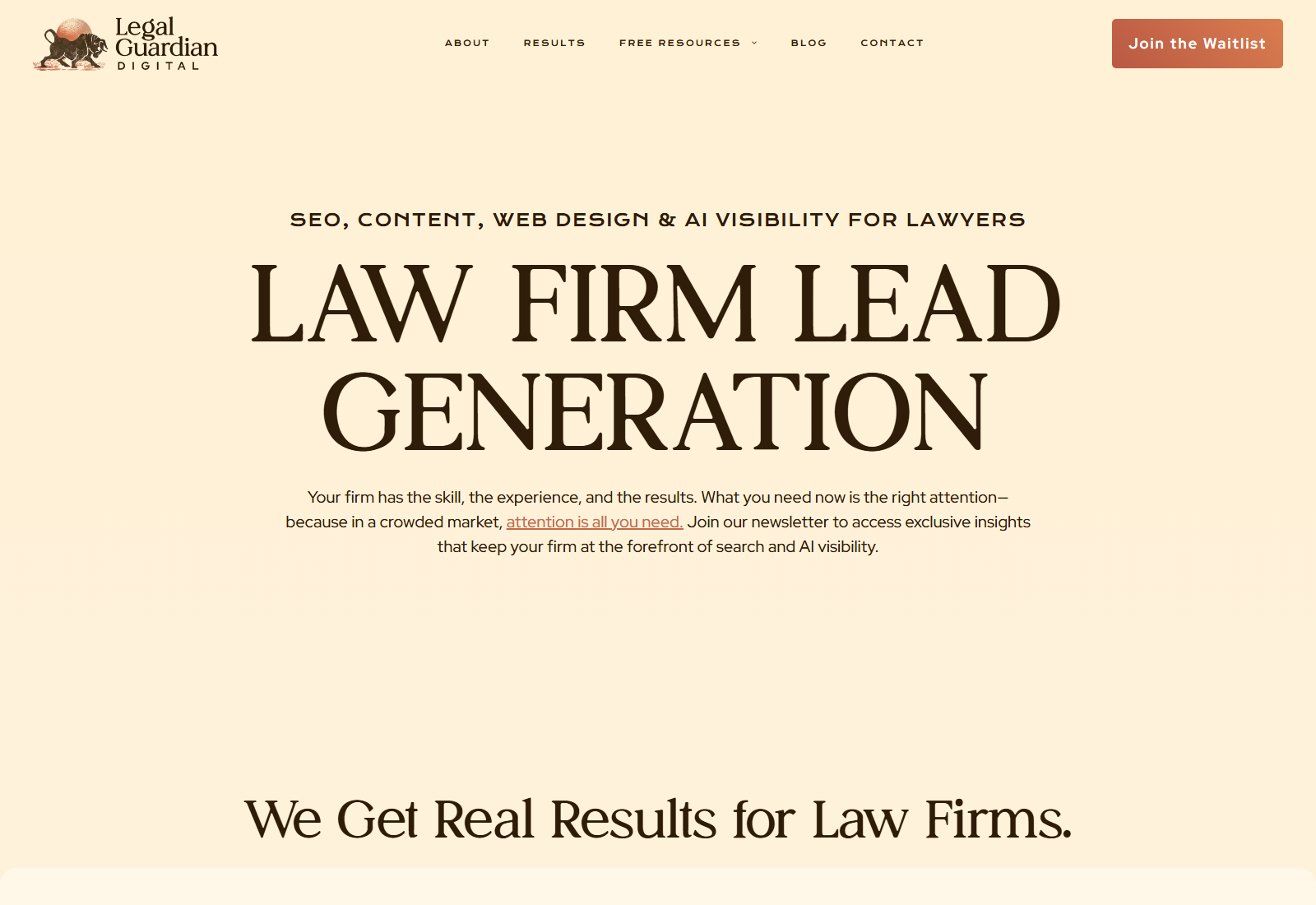 Legal Guardian official website homepage
