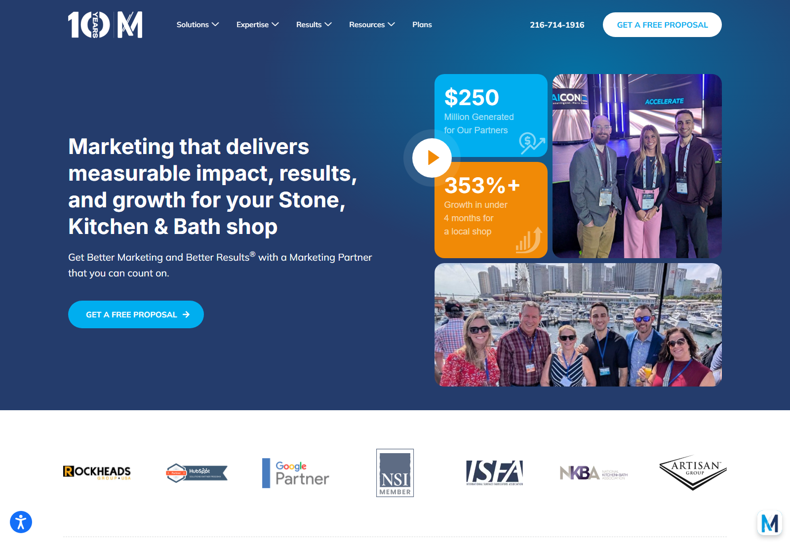 Milia Marketing official website homepage