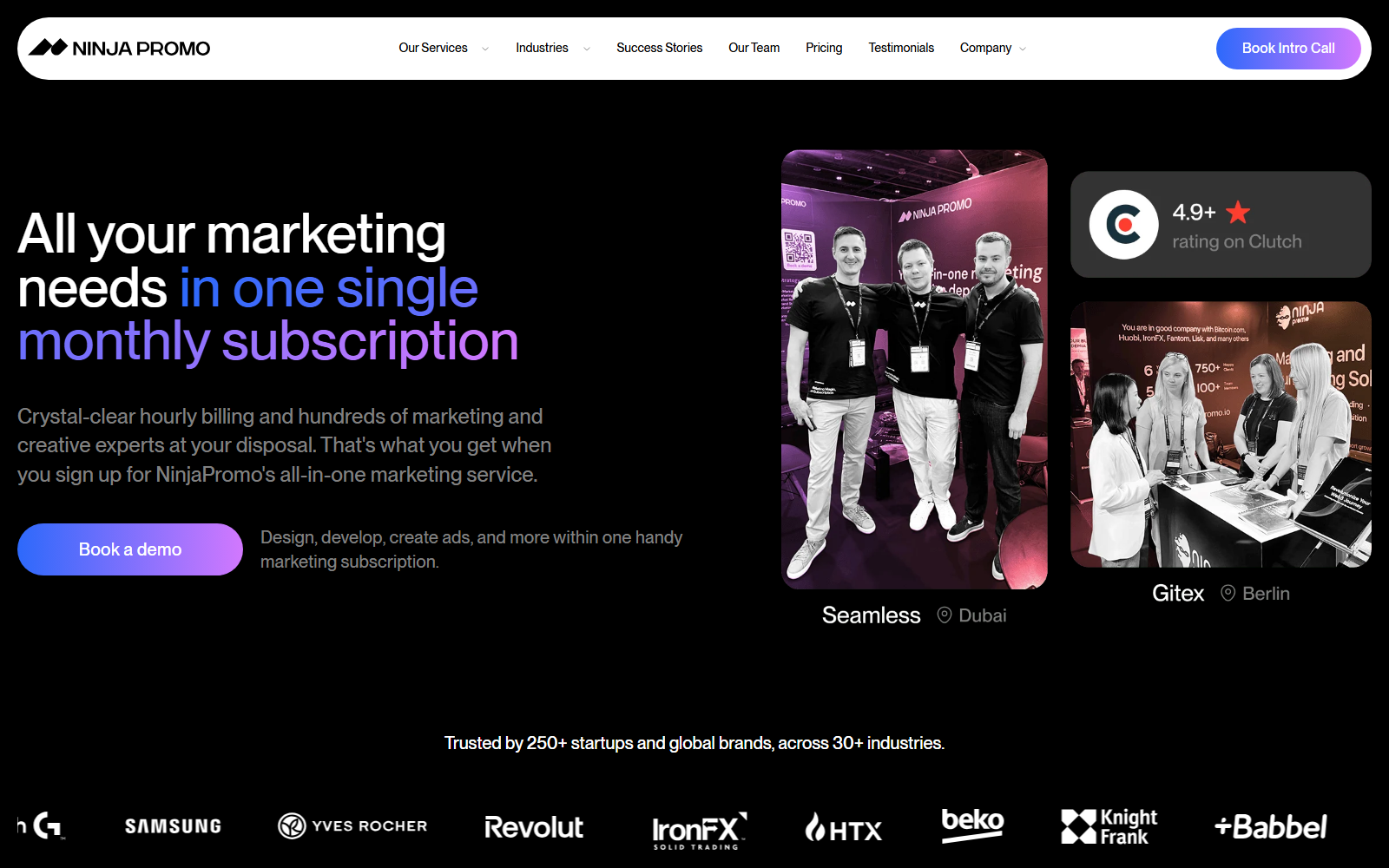 NinjaPromo.io official website homepage