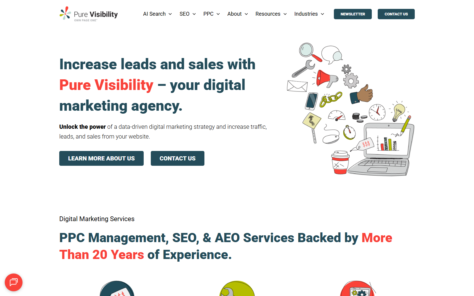 Pure Visibility, Inc. official website homepage