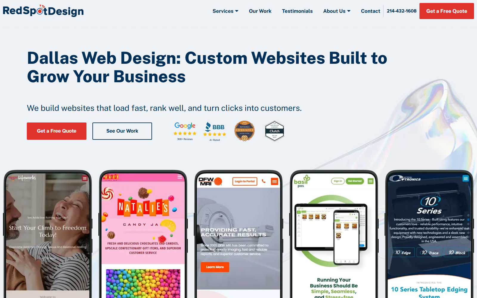 Red Spot Design official website homepage