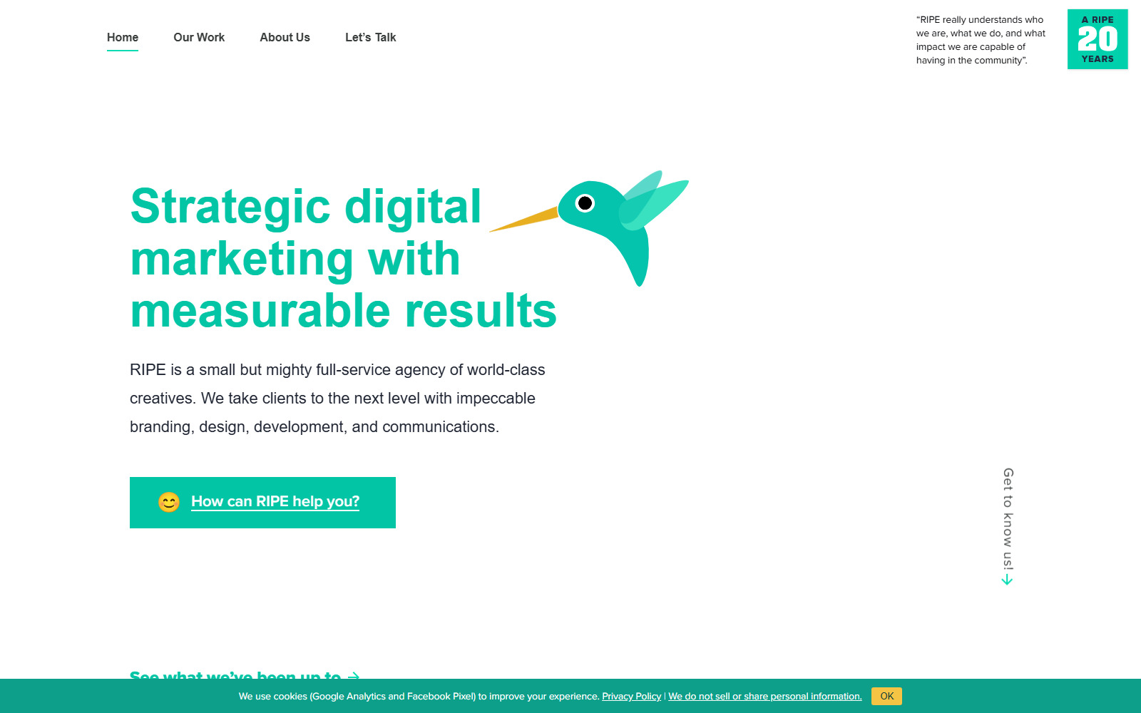 Ripe Media official website homepage