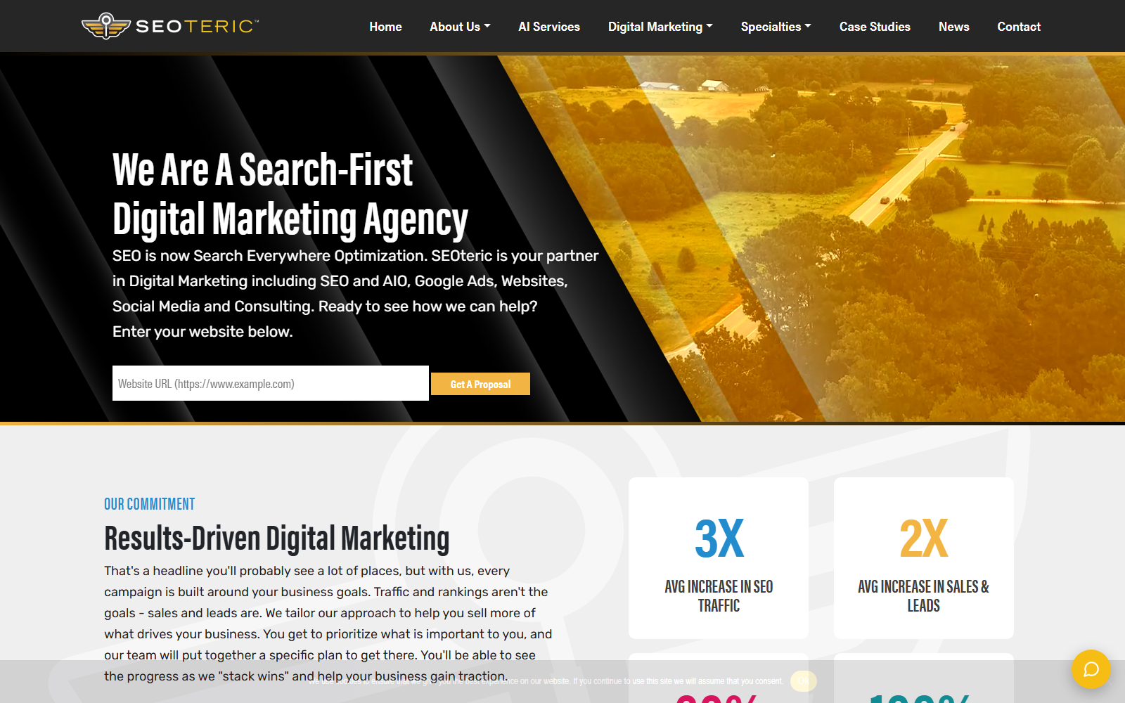 Seoteric, LLC official website homepage