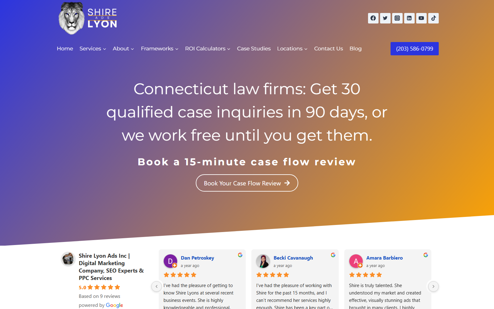Shire Lyon Ads official website homepage