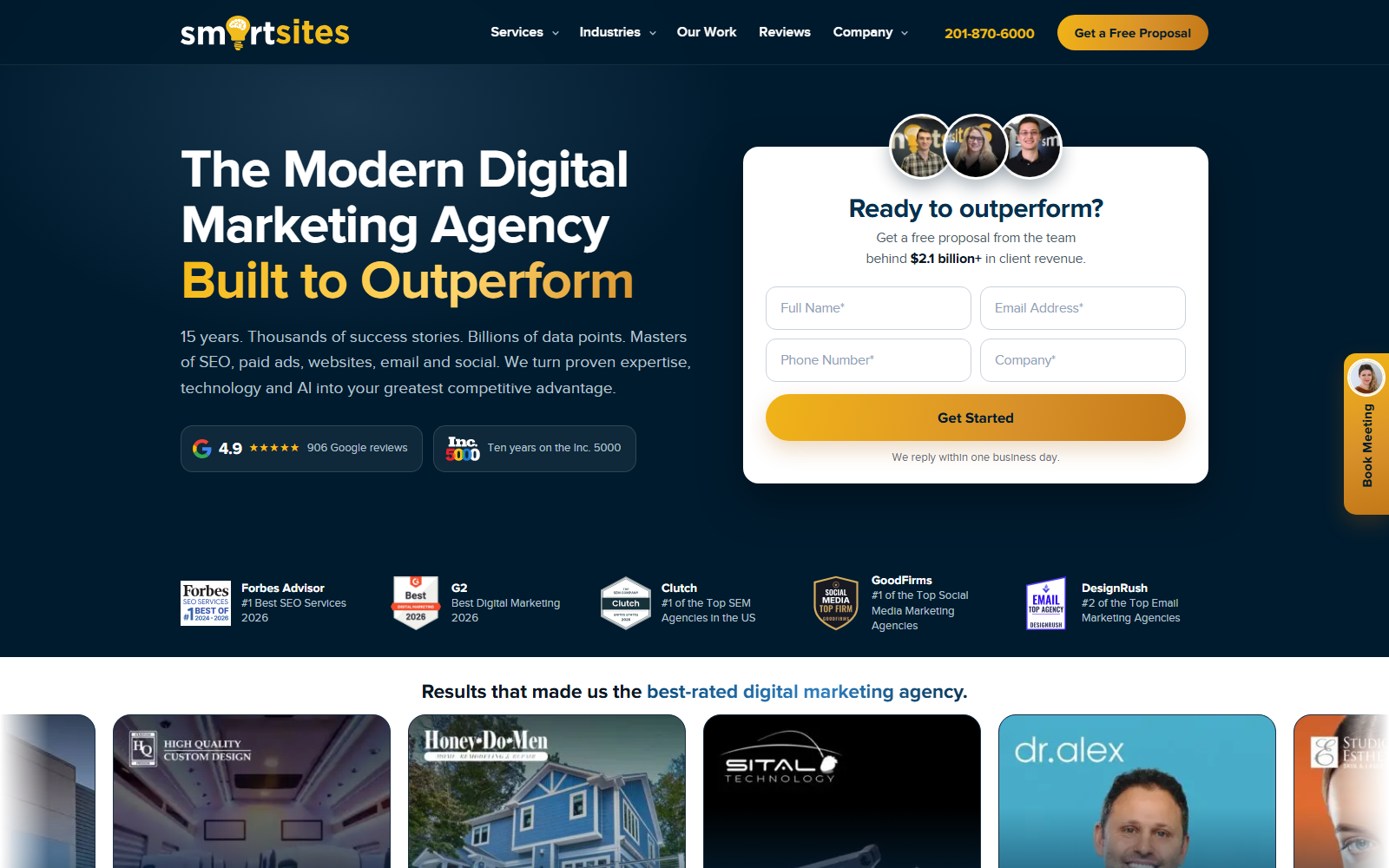 SmartSites official website homepage