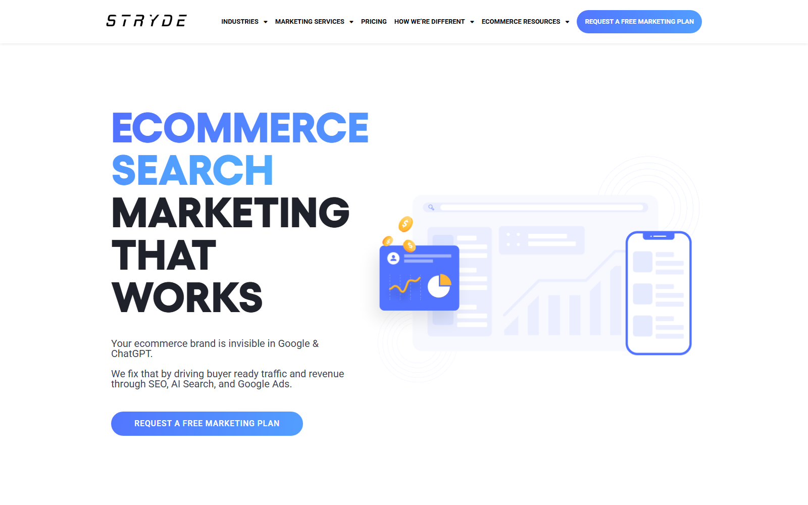 Stryde official website homepage
