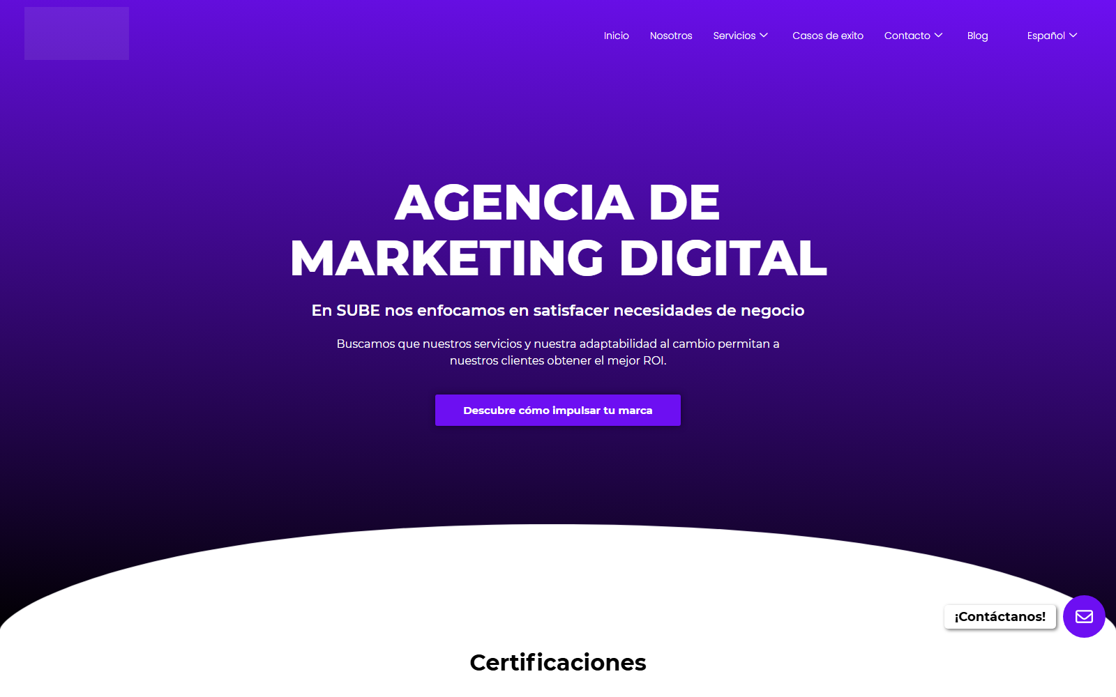 SUBE Digital Agency official website homepage