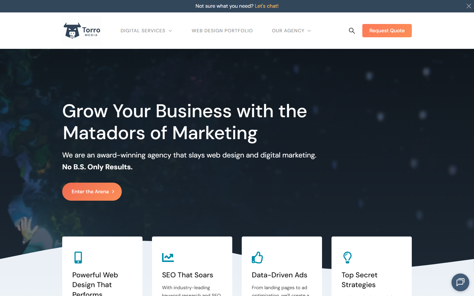 Torro Media official website homepage