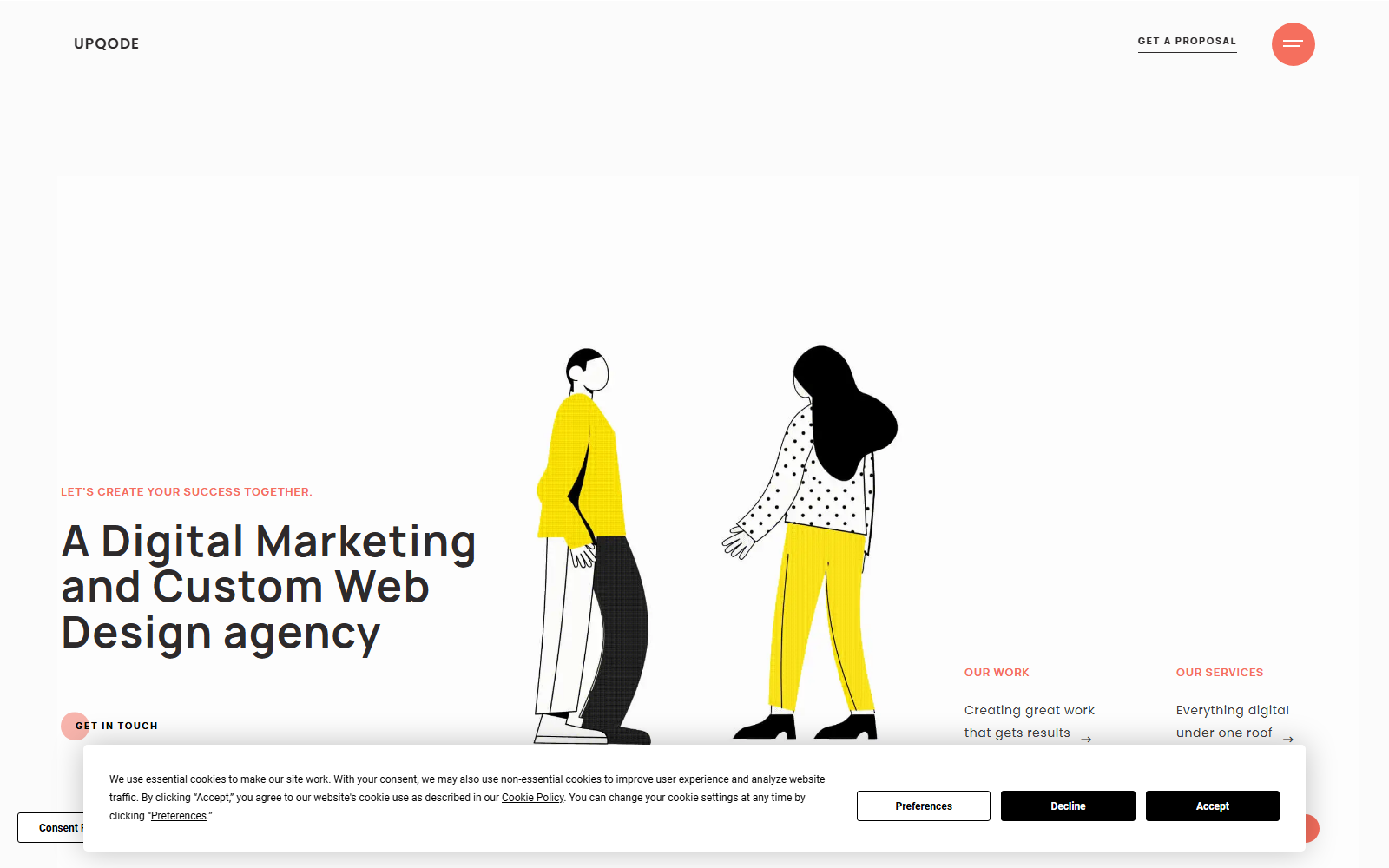 UPQODE official website homepage