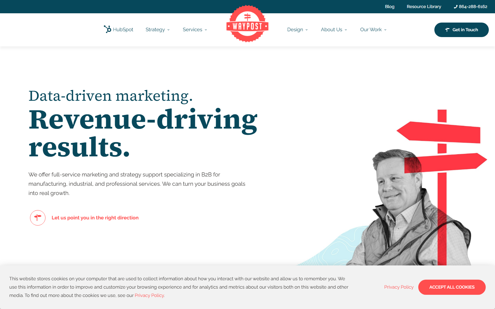 Waypost Marketing official website homepage