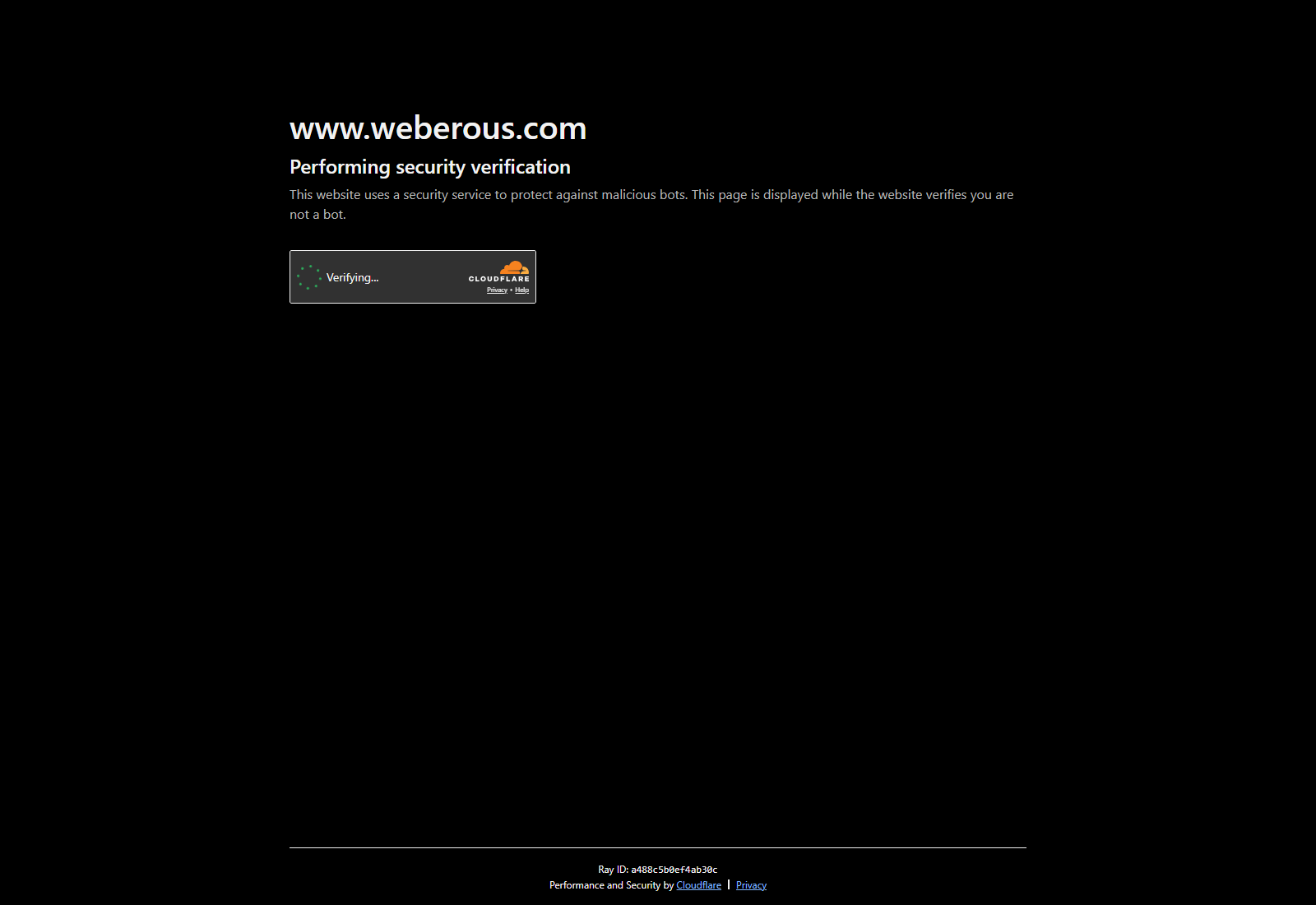 Weberous official website homepage