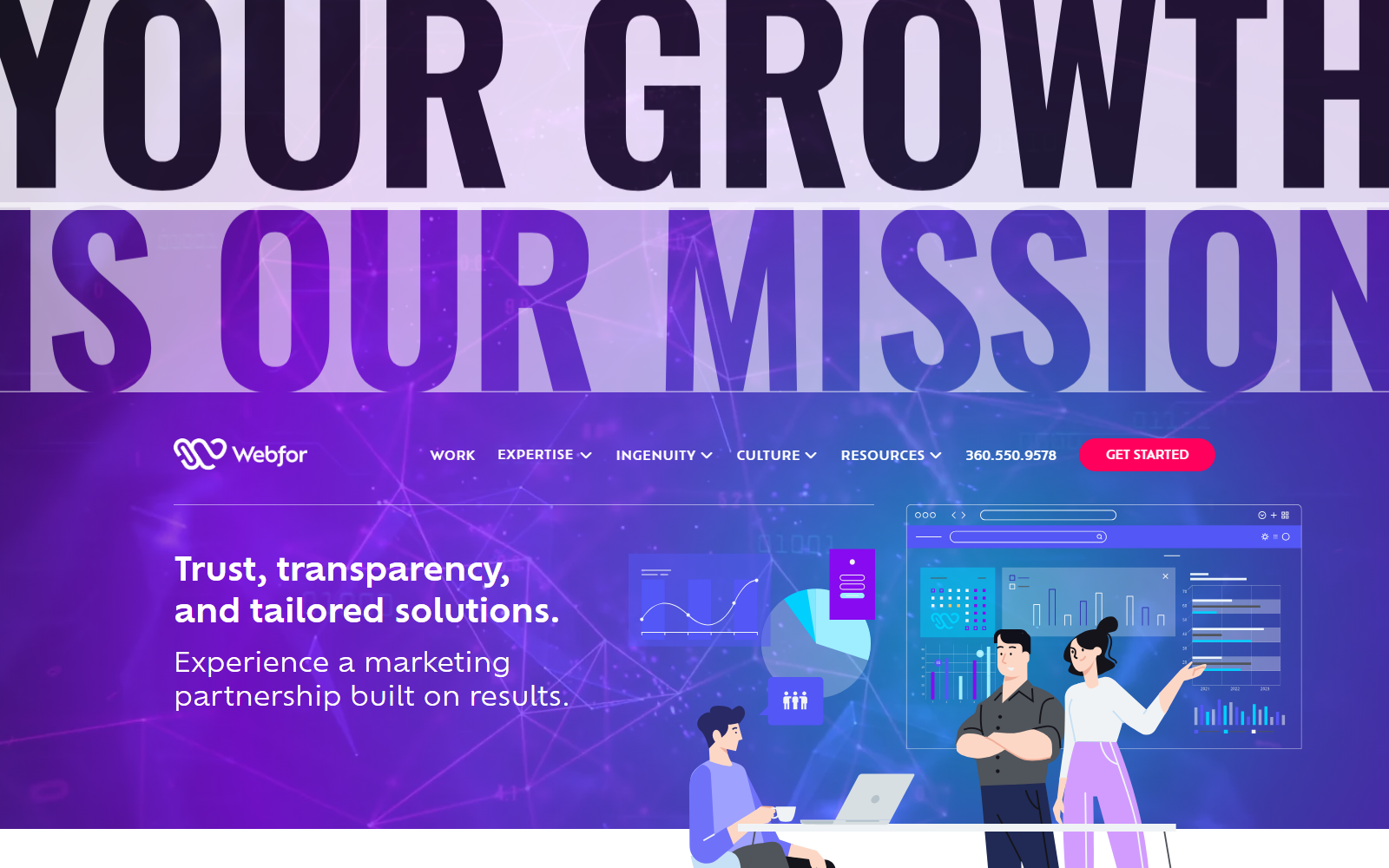 Webfor official website homepage