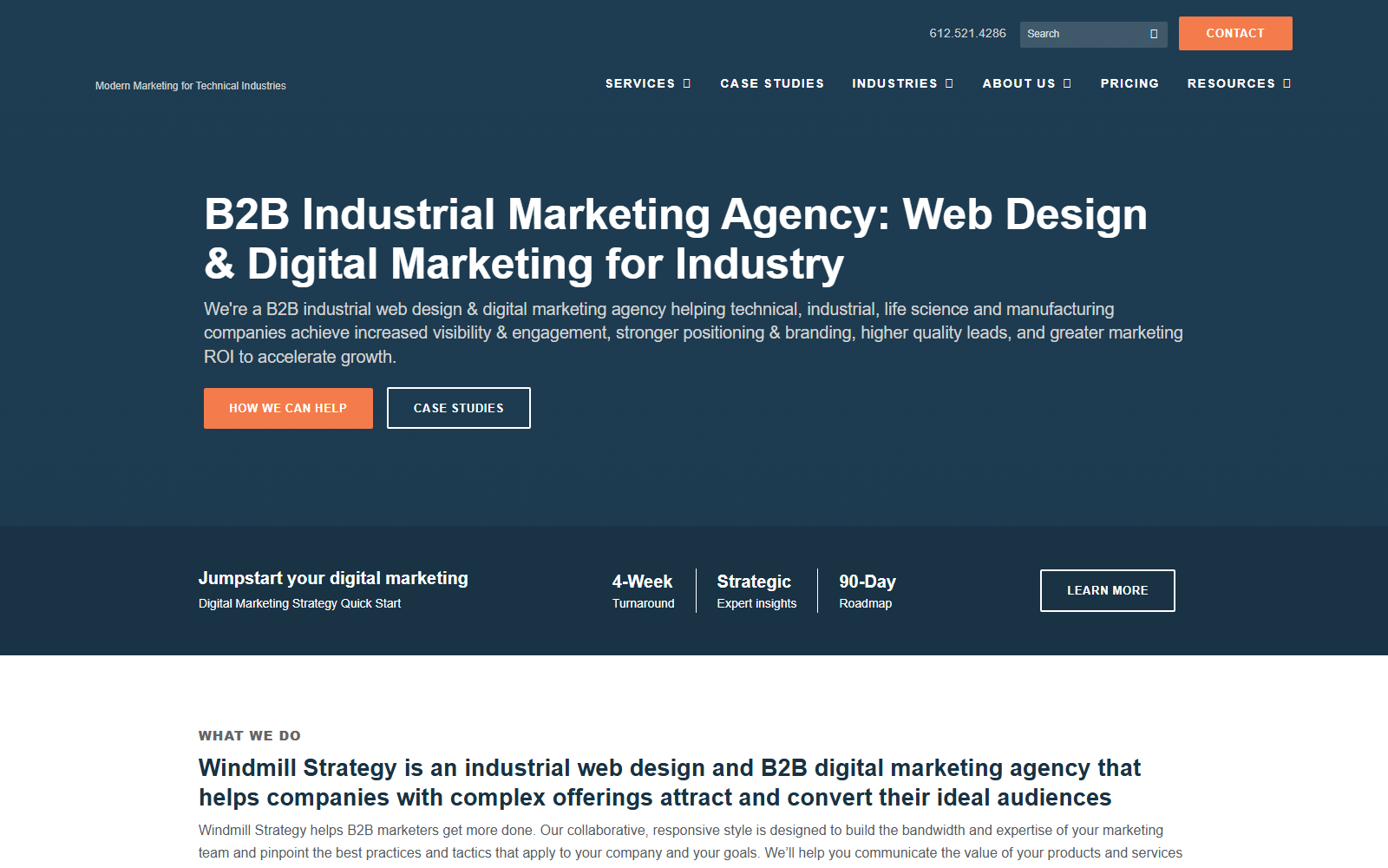 Windmill Strategy official website homepage