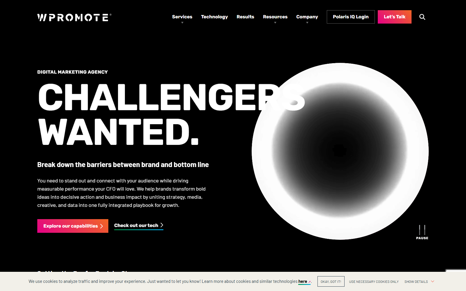 Wpromote official website homepage
