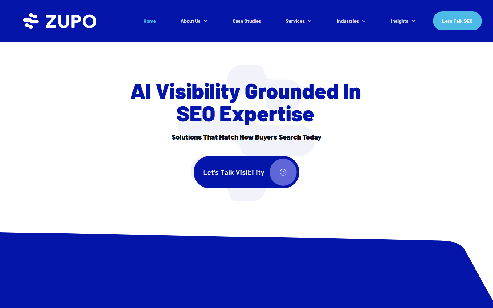Zupo official website homepage